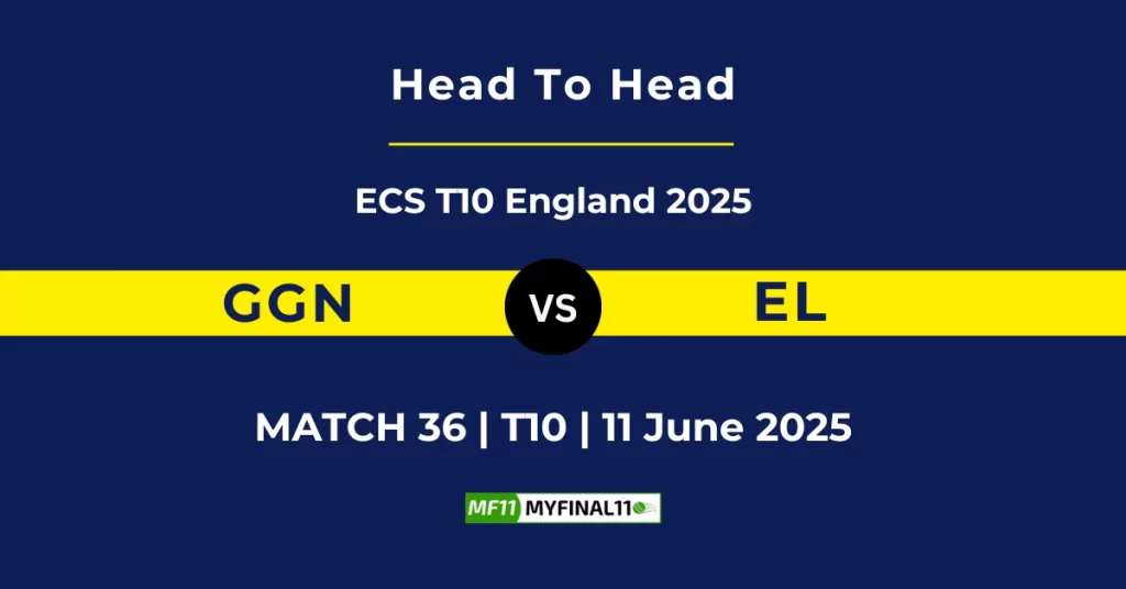GGN vs EL Player Battle & Head to Head Team Stats – ECS T10 England 2025