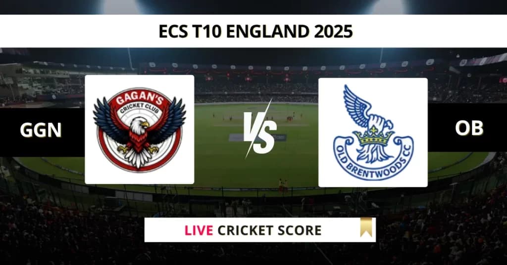 GGN vs OB Live Score: Scorecard, Ball by Ball Commentary – Match 26, ECS T10 England 2025