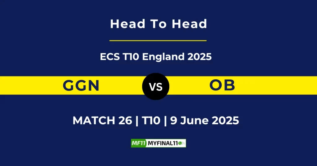 GGN vs OB Player Battle & Head to Head Team Stats – ECS T10 England 2025