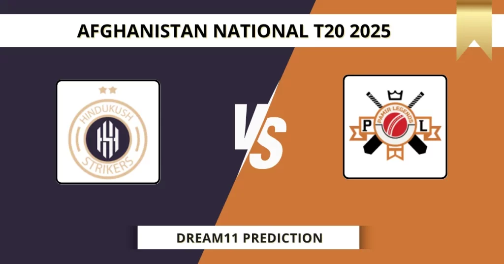 HS vs PAL Dream11 Prediction Today: Pitch Report, Player Stats, & Fantasy Tips Afghanistan National T20 Cup 2025 – Match 6