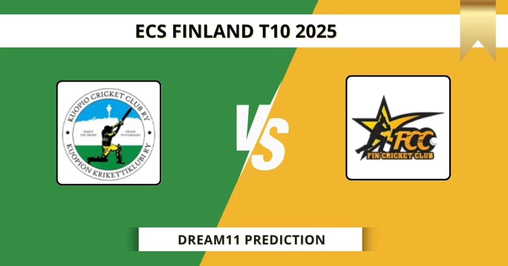 KCC vs FCCG Dream11 Prediction Today: Pitch Report, Player Stats, & Fantasy Tips ECS T10 Finland 2025 – Match 16