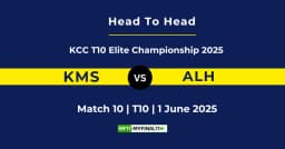 KMS vs ALH Player Battle & Head to Head Team Stats – KCC T10 Elite Championship 2025