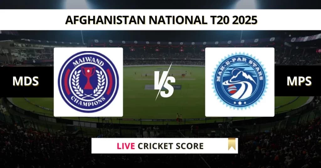 MDS vs MPS Live Score: Scorecard, Ball by Ball Commentary – Match 12, Afghanistan National T20 Cup 2025