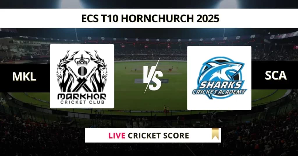 MKL vs SCA Live Score: Scorecard, Ball by Ball Commentary – Match 2, ECS T10 Hornchurch 2025
