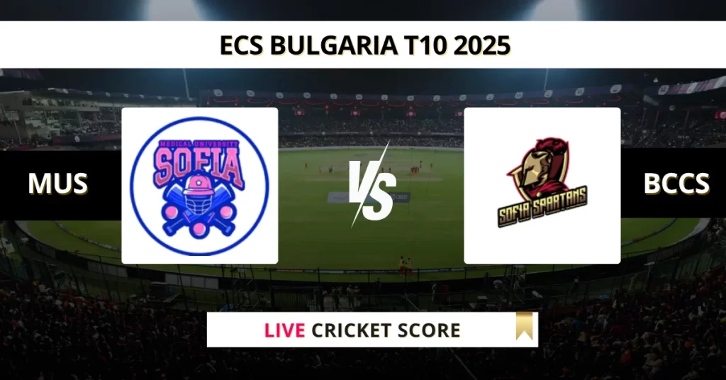 BCCS vs MUS Live Score: Scorecard, Ball by Ball Commentary – Match 2, ECS T10 Bulgaria 2025