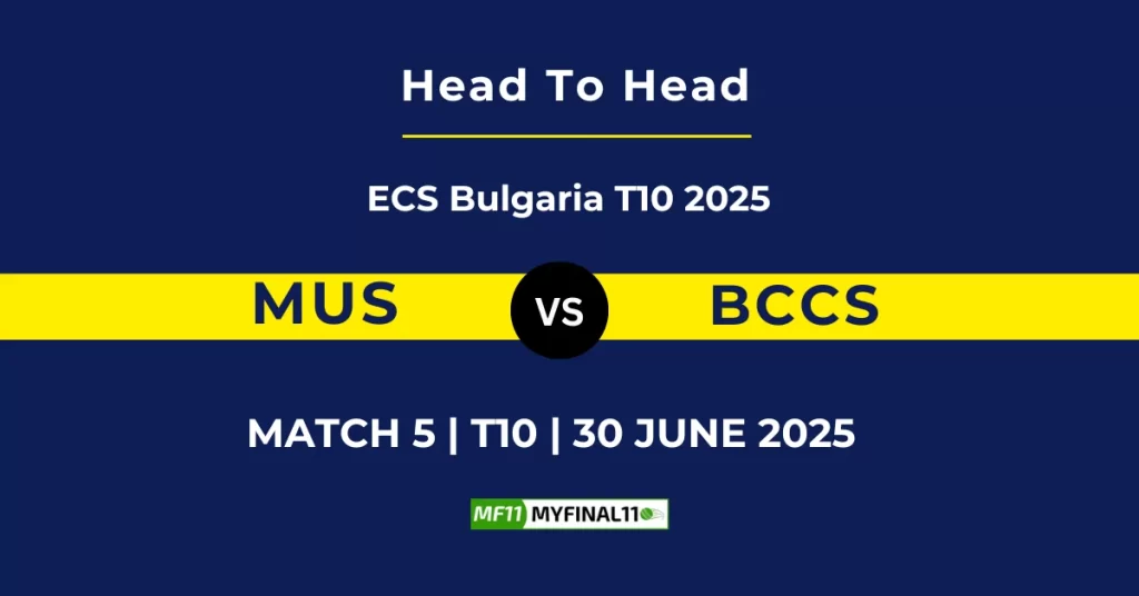 BCCS vs MUS Player Battle & Head to Head Team Stats – ECS T10 Bulgaria 2025