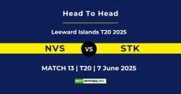 NVS vs STK Player Battle & Head to Head Team Stats – Leeward Islands T20 2025