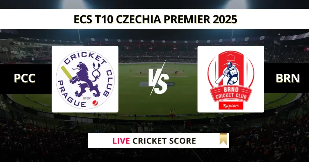 PCC vs BRN Live Score: Scorecard, Ball by Ball Commentary – Match 12, ECS T10 Czechia Premier 2025