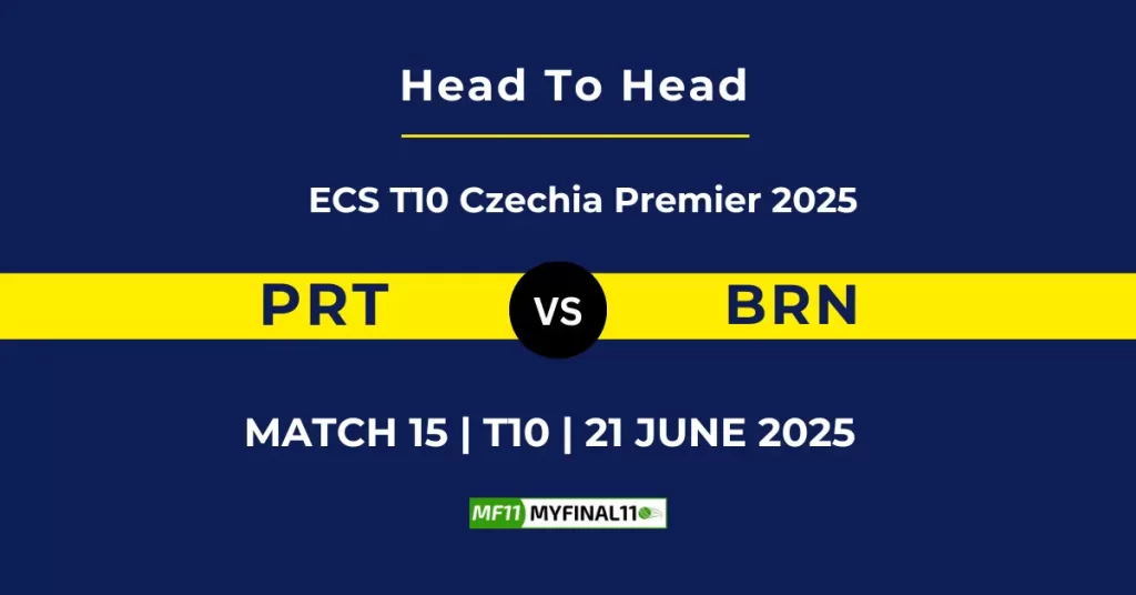 PRT vs BRN Player Battle & Head to Head Team Stats – ECS T10 Czechia Premier 2025
