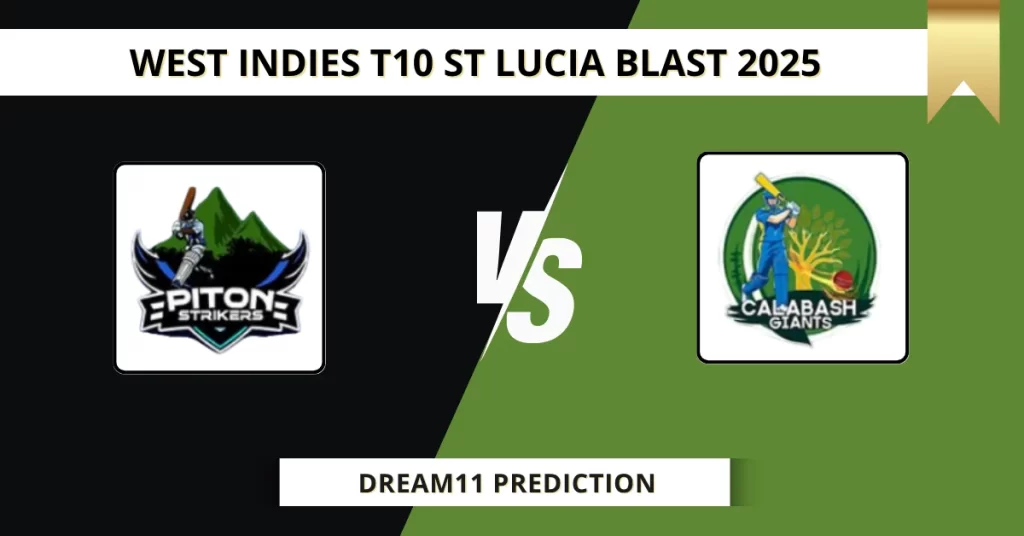 PTS vs CBG Dream11 Prediction Today: Pitch Report, Player Stats, & Fantasy Tips Lucia T10 2025 – Match 17