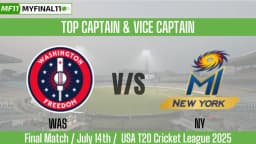 WAS vs NY Top 3 Captain and Vice-Captain Pick for Final T20 Match – USA T20 Cricket League 2025