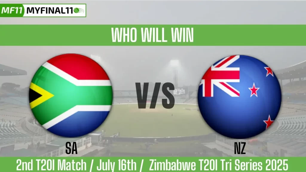 SA vs NZ Who will win today, 2nd T20I Match, Top Batter and Bowler Tips – Zimbabwe T20I Tri Series 2025