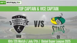 RAN vs CS Top 3 Captain and Vice-Captain Pick for 10th Match – Global Super League 2025