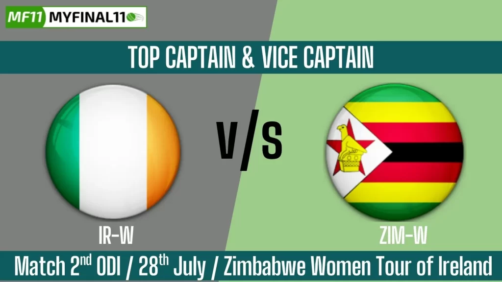 IR-W vs ZM-W Top 3 Captain and Vice-Captain Pick for 2nd ODI Match – Zimbabwe Women tour of Ireland 2025