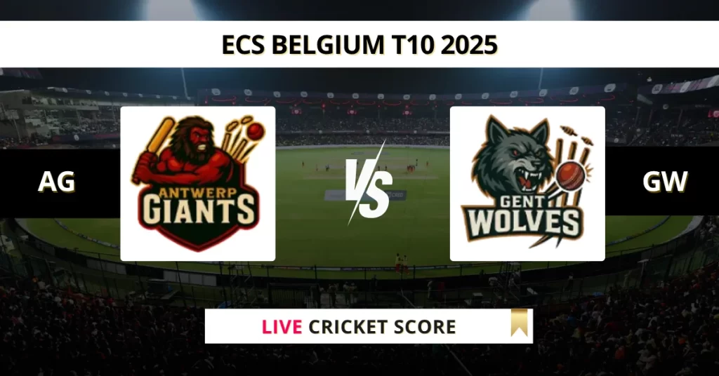 AG vs GW Live Score: Scorecard, Ball by Ball Commentary – Match 11, ECS T10 Belgium 2025