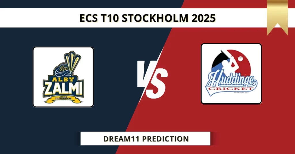 ALZ vs HUD Dream11 Prediction Today: Pitch Report, Player Stats, & Fantasy Tips ECS T10 Stockholm 2025 – Match 1