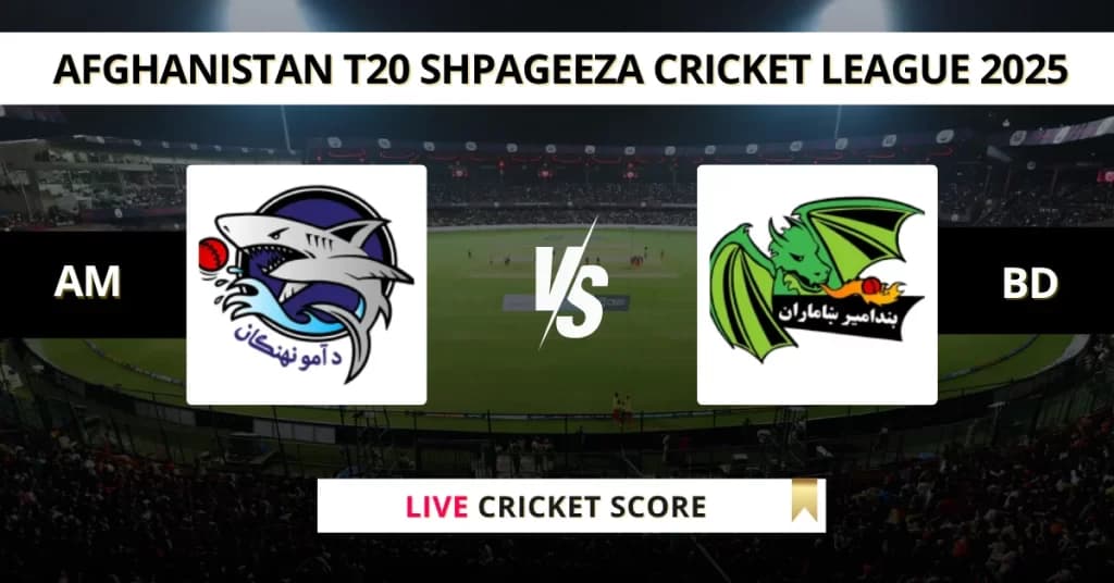 AM vs BD Live Score: Scorecard, Ball by Ball Commentary – Match 5, Afghanistan T20 Shpageeza Cricket League 2025