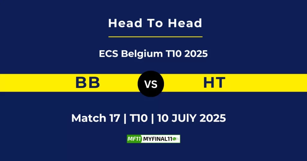 BB vs HT Player Battle & Head to Head Team Stats – ECS T10 Belgium 2025
