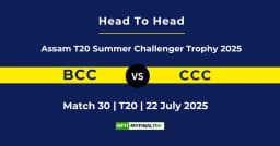 BCC vs CCC Player Battle & Head to Head Team Stats – Assam T20 Summer Challenger Trophy 2025