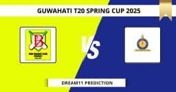BCC vs NBC Dream11 Prediction Today: Pitch Report, Player Stats, & Fantasy Tips Guwahati T20 Spring Cup 2025 – Match 32