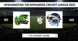 BD vs AM Live Score: Scorecard, Ball by Ball Commentary – Match 19, Shpageeza Cricket League