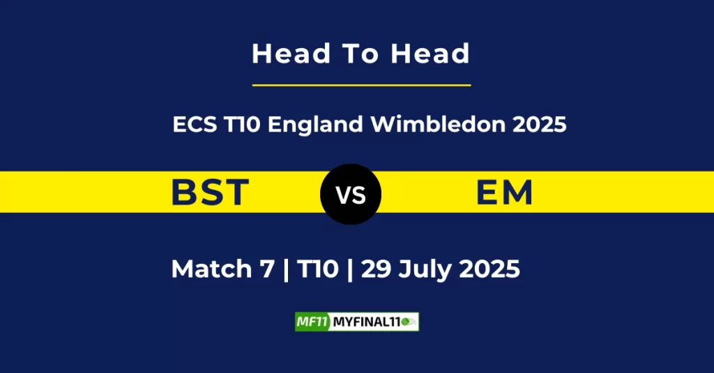 BST vs EM Player Battle & Head to Head Team Stats – ECS T10 England 2025