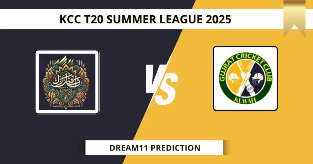 FEK vs GCC Dream11 Prediction Today: Pitch Report, Player Stats, & Fantasy Tips KCC T20 Summer League 2025 – Match 3