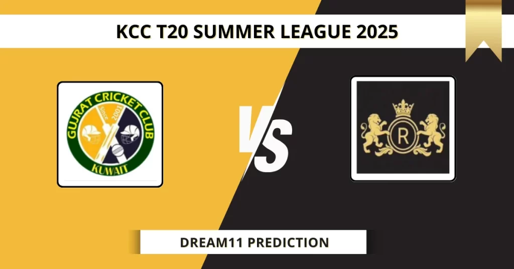 GCC vs RLC Dream11 Prediction Today: Pitch Report, Player Stats, & Fantasy Tips KCC T20 Summer League 2025 – Match 12