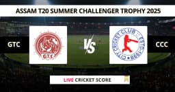 GTC vs CCC Live Score: Scorecard, Ball by Ball Commentary – Match 31, Guwahati T20 Spring Cup 2025