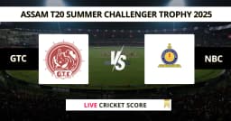 GTC vs NBC Live Score: Scorecard, Ball by Ball Commentary – Match 28, Assam T20 Summer Challenger Trophy