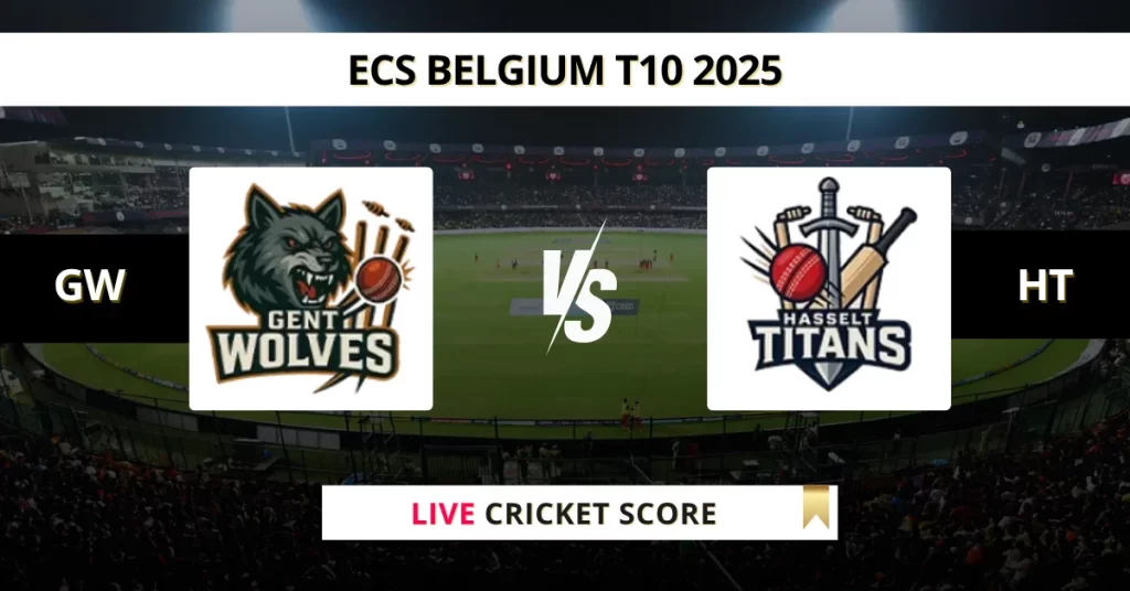 GW vs HT Live Score: Scorecard, Ball by Ball Commentary – Match 6, ECS T10 Belgium 2025