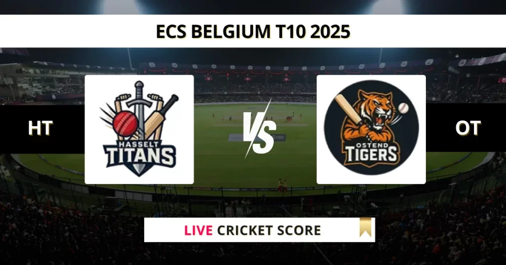 HT vs OT Live Score: Scorecard, Ball by Ball Commentary – Match 7, ECS T10 Belgium 2025