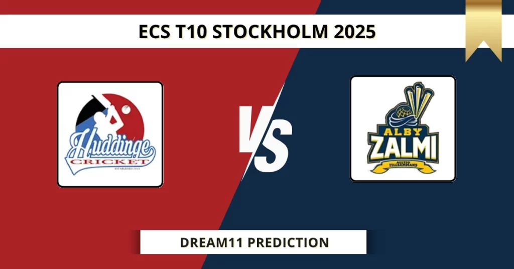 HUD vs ALZ Dream11 Prediction Today: Pitch Report, Player Stats, & Fantasy Tips ECS T10 Stockholm 2025 – Match 3