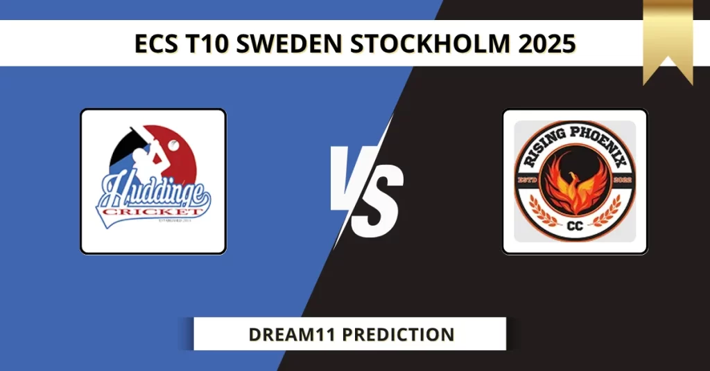 HUD vs RPHX Dream11 Prediction Today: Pitch Report, Player Stats, & Fantasy Tips ECS T10 Stockholm 2025 – Match 14