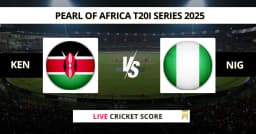 KEN vs NIG Live Score: Scorecard, Ball by Ball Commentary – Match 17, Pearl of Africa T20I 2025