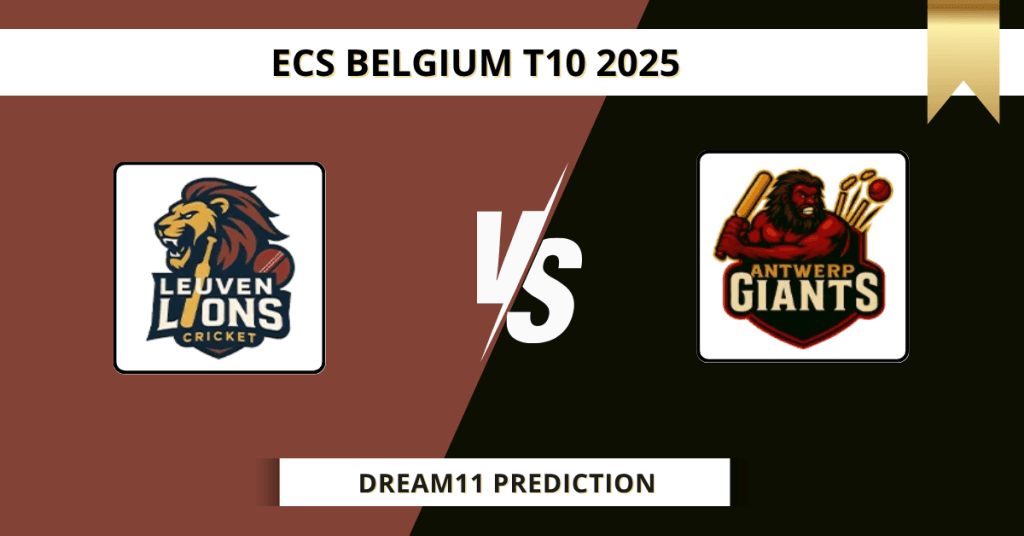 LL vs AG Dream11 Prediction Today: Pitch Report, Player Stats, & Fantasy Tips ECS Belgium T10 2025 – Match 4