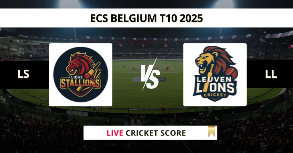 LS vs LL Live Score: Scorecard, Ball by Ball Commentary – Match 1, ECS T10 Belgium 2025