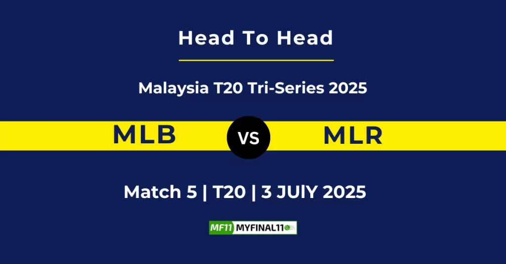 MLB vs MLR Player Battle & Head to Head Team Stats – Malaysia T20 Tri-Series 2025