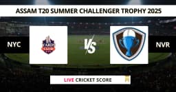 NYC vs NVR Live Score: Scorecard, Ball by Ball Commentary – Match 29, Assam T20 Summer Challenger Trophy 2025