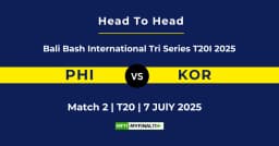 PHI vs KOR Player Battle & Head to Head Team Stats – Bali Bash International Tri Series 2025