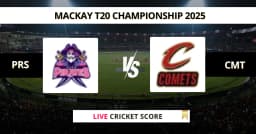 PRS vs CMT Live Score: Scorecard, Ball by Ball Commentary – Match 1, Mackay T20 2025