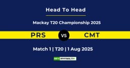 PRS vs CMT Player Battle & Head to Head Team Stats – Mackay T20 2025