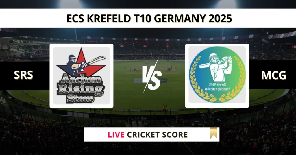 SRS vs MCG Live Score: Scorecard, Ball by Ball Commentary – Match 16, ECS T10 Germany 2025