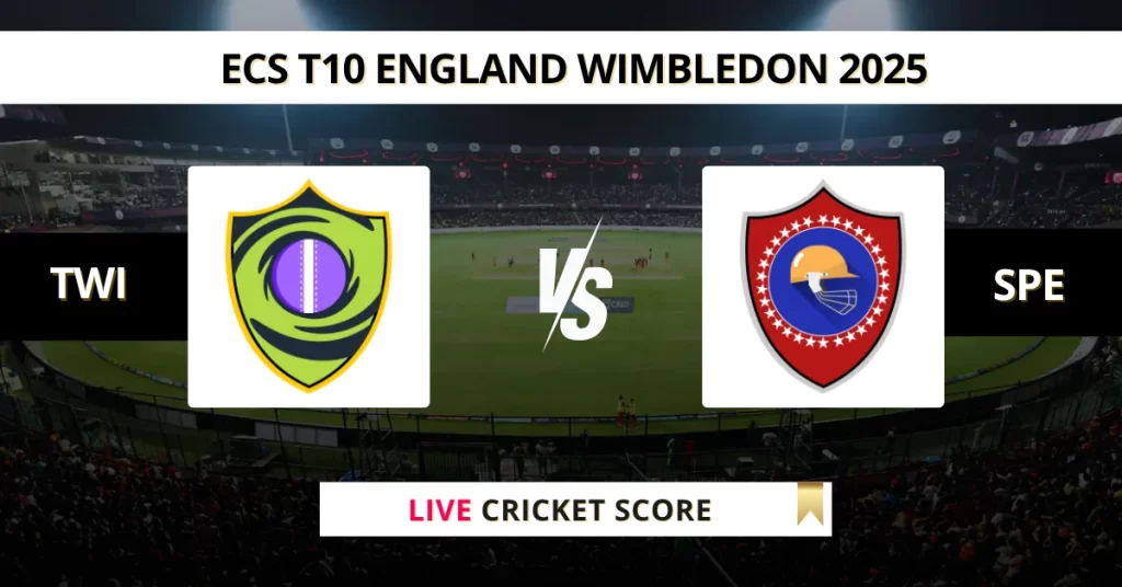 TWI vs SPE Live Score: Scorecard, Ball by Ball Commentary – Match 3, ECS T10 Wimbledon 2025
