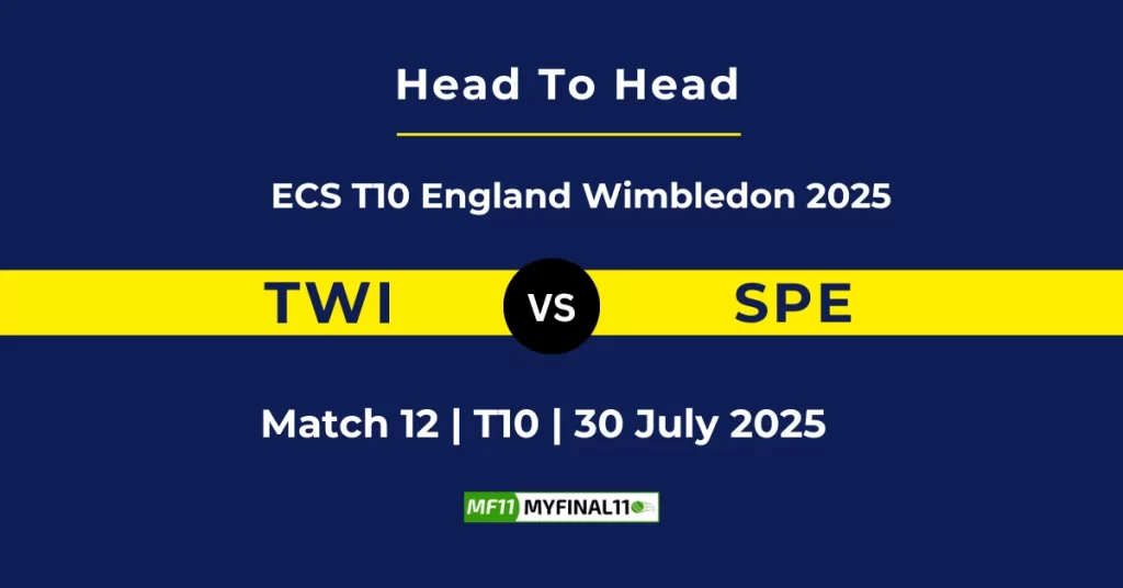 TWI vs SPE Player Battle & Head to Head Team Stats – ECS T10 England 2025