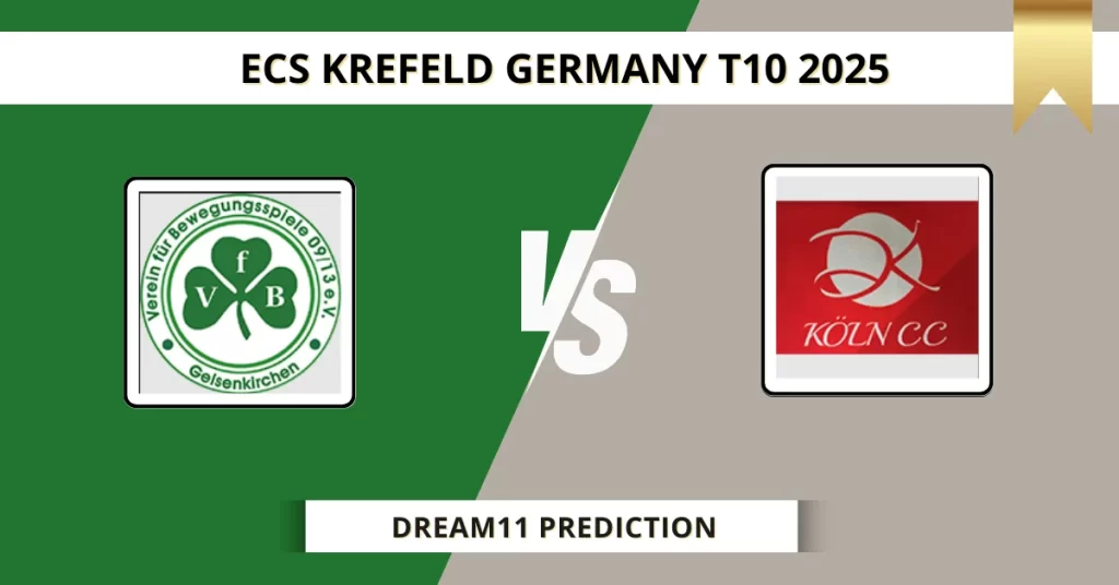 VG vs KCC Dream11 Prediction Today: Pitch Report, Player Stats, & Fantasy Tips ECS T10 Germany 2025 – Match 1