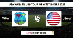 WI-W vs USA-W Live Score: Scorecard, Ball by Ball Commentary – Match 1, USA Women U19 tour of West Indies