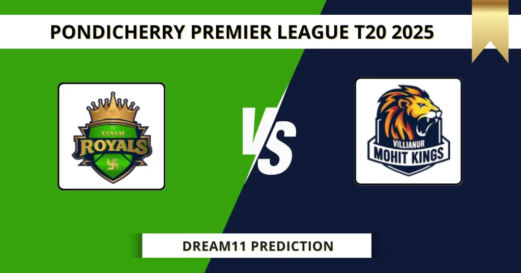 YAR vs VMK Dream11 Prediction Today: Pitch Report, Player Stats, & Fantasy Tips Pondicherry Premier League 2025 – Match 3