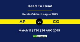 AP vs CG Player Battle & Head to Head Team Stats – Kerala Cricket League 2025