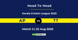 AP vs TT Player Battle & Head to Head Team Stats – Kerala Cricket League 2025
